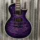 ESP LTD EC-1000 See Thru Purple Sunburst Guitar EC1000QMSTPSB #0866 Used