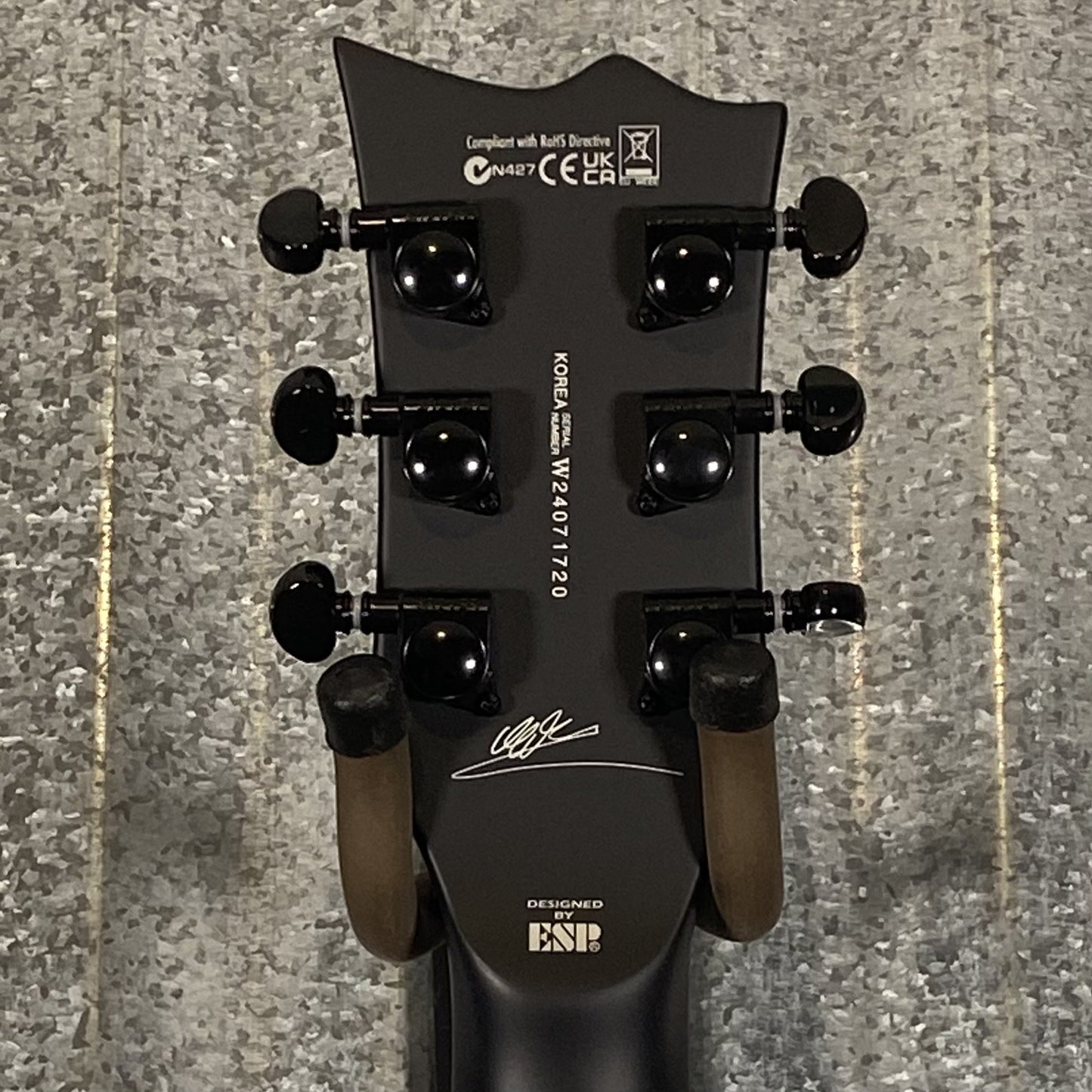 ESP LTD MK-EC Mille Petrozza  Floyd Rose Black Satin Guitar & Case MKECFRBLKS #1720 Used