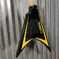 ESP LTD Alexi Laiho Arrowhead SE Black Yellow Pinstripe Guitar & Case USED #0904