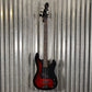 ESP LTD Surveyor 204DX Red Burst 4 String Bass #1996 Used