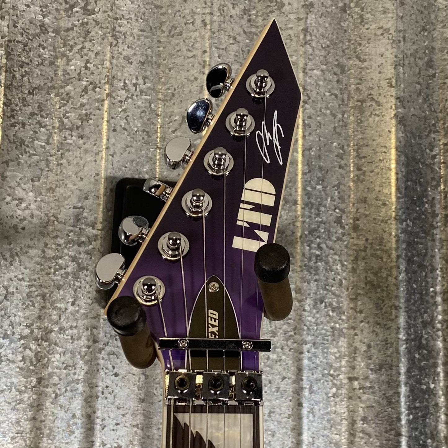 ESP LTD Alexi Laiho Hexed Sawtooth Arrow Purple Fade Guitar & Case LALEXIHEXED #1063 Used