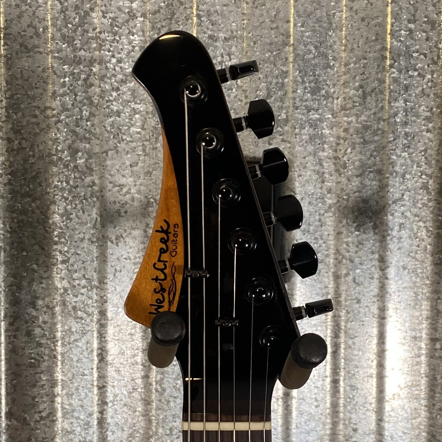 Westcreek Guitars Helyx T Style Dual Humbucker Ocean Vortex Blue Guitar #0034 Used