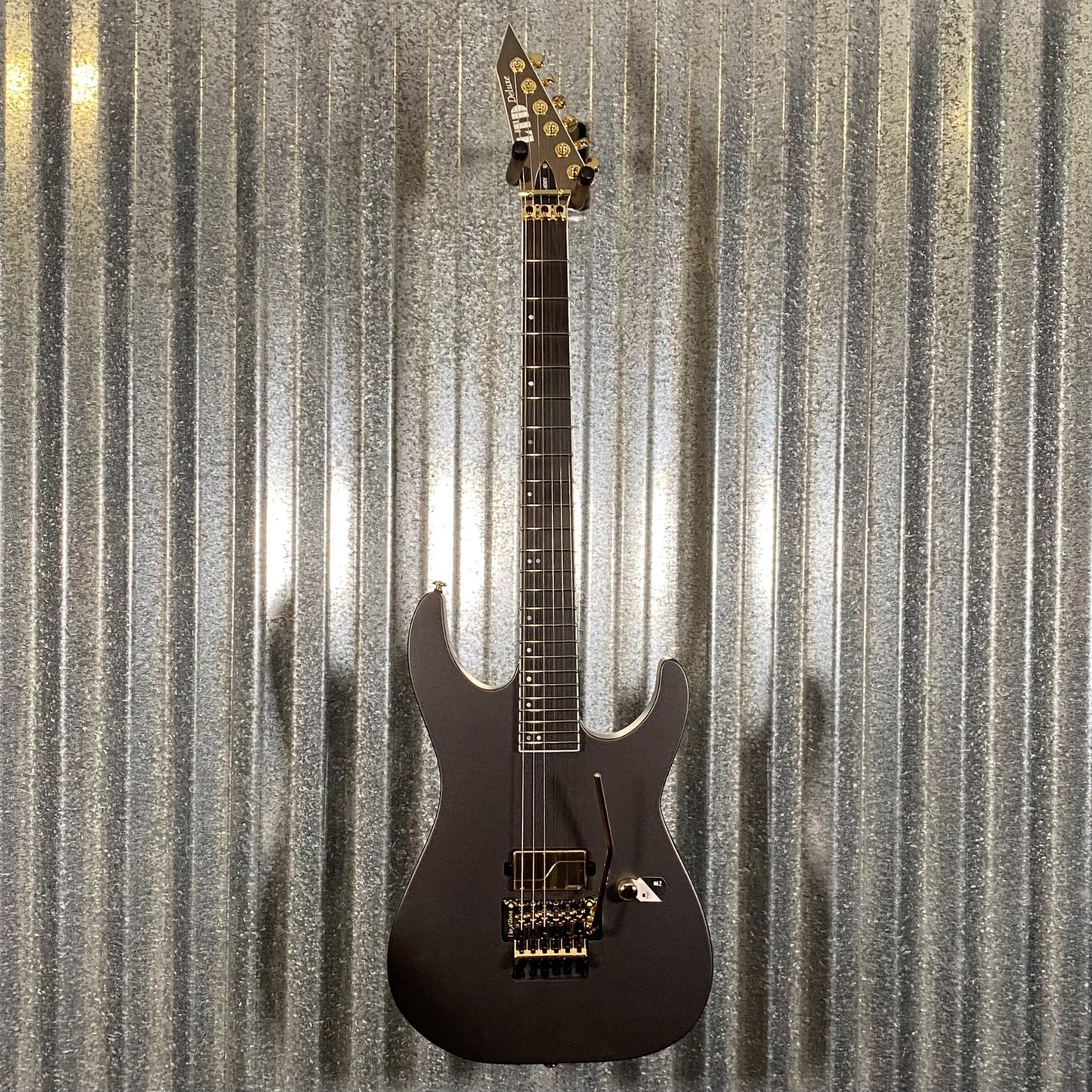 ESP LTD M-1001 Charcoal Metallic Satin Guitar & Case #0464 Used