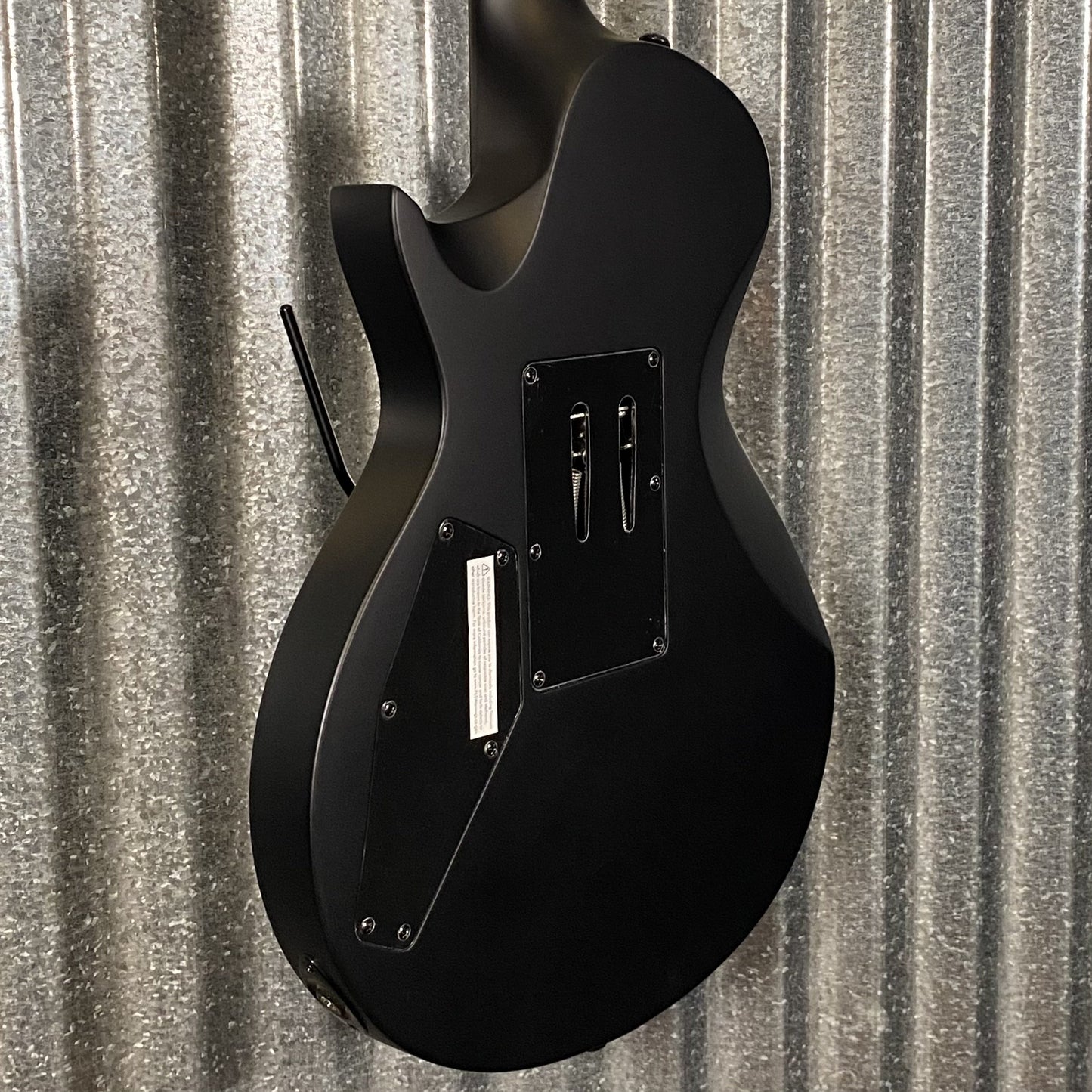 ESP LTD EC FR Black Metal Floyd Rose Black Satin Guitar & Case #1348 Used