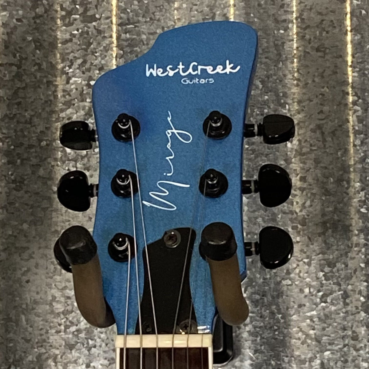 Westcreek Guitars Mirage T Bird Style Dual Humbucker Guitar Blue #0164 Used
