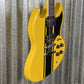 Westcreek Guitars Racer SG Offset Style Bumble-B Yellow #0022 Used