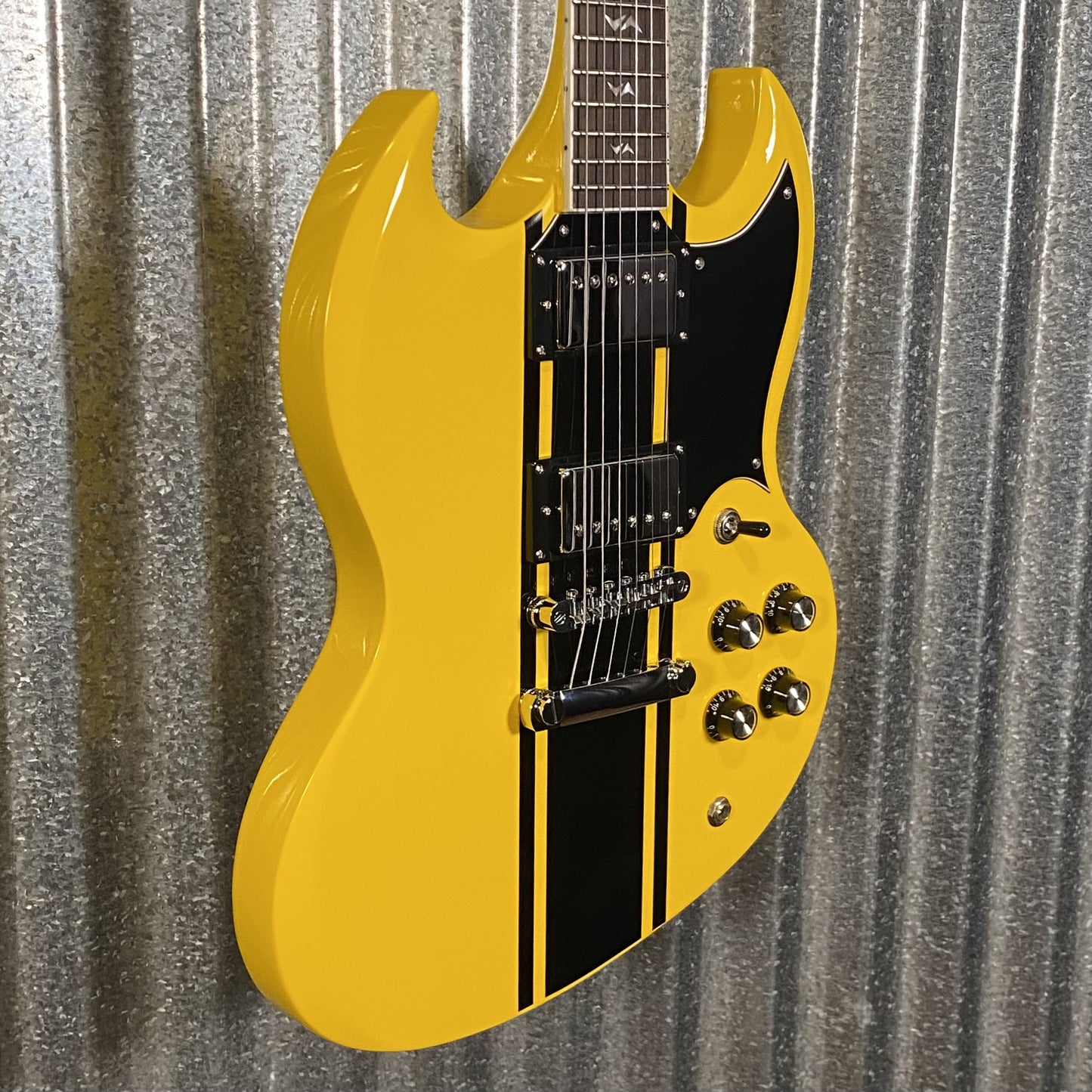 Westcreek Guitars Racer SG Offset Style Bumble-B Yellow #0024 Used