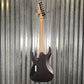 ESP LTD M-1007 7 String Multi Scale Flame See Thru Black Satin Guitar M1007MSFMSTBLKS #1012 Used