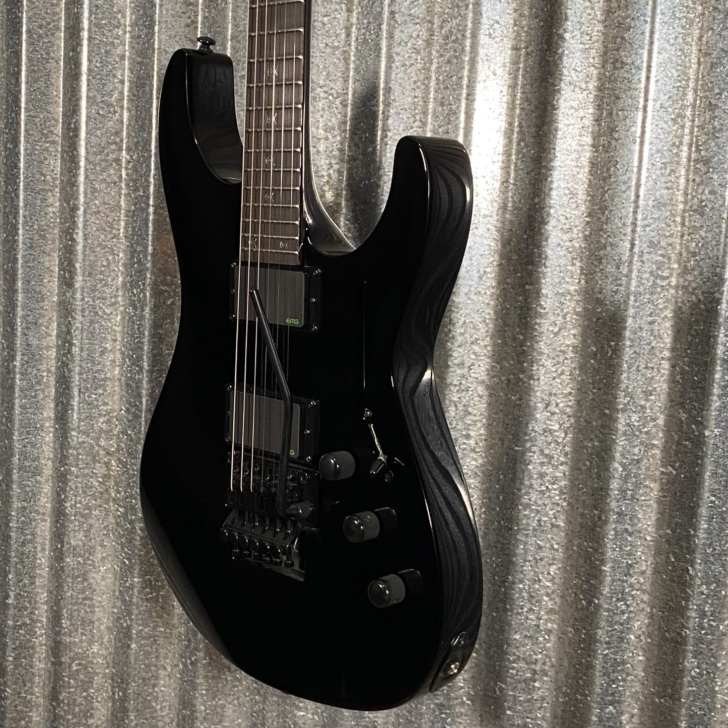 ESP LTD KH-602 Kirk Hammett EMG Black Guitar & Case LKH602 #0266 Used