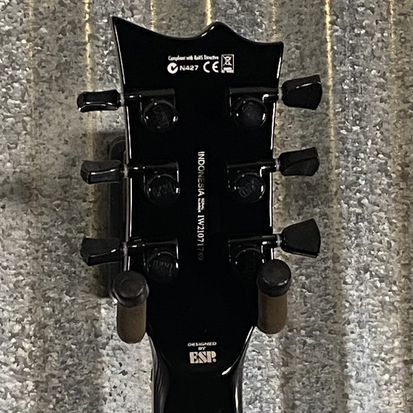ESP LTD EC-1000T CMT Quilt Top Charcoal Burst Guitar #1789 Used