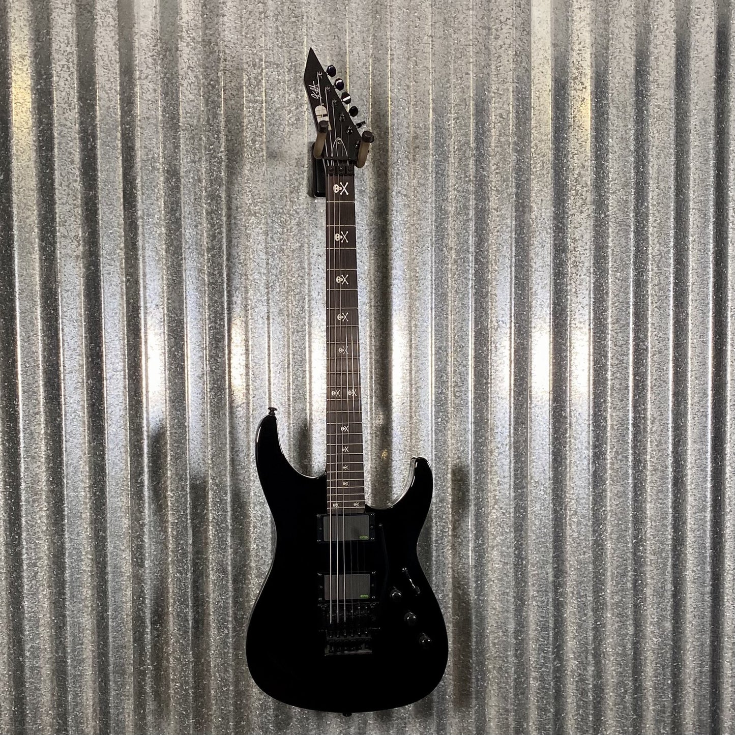 ESP LTD KH-602 Kirk Hammett EMG Black Guitar & Case #0568 Used