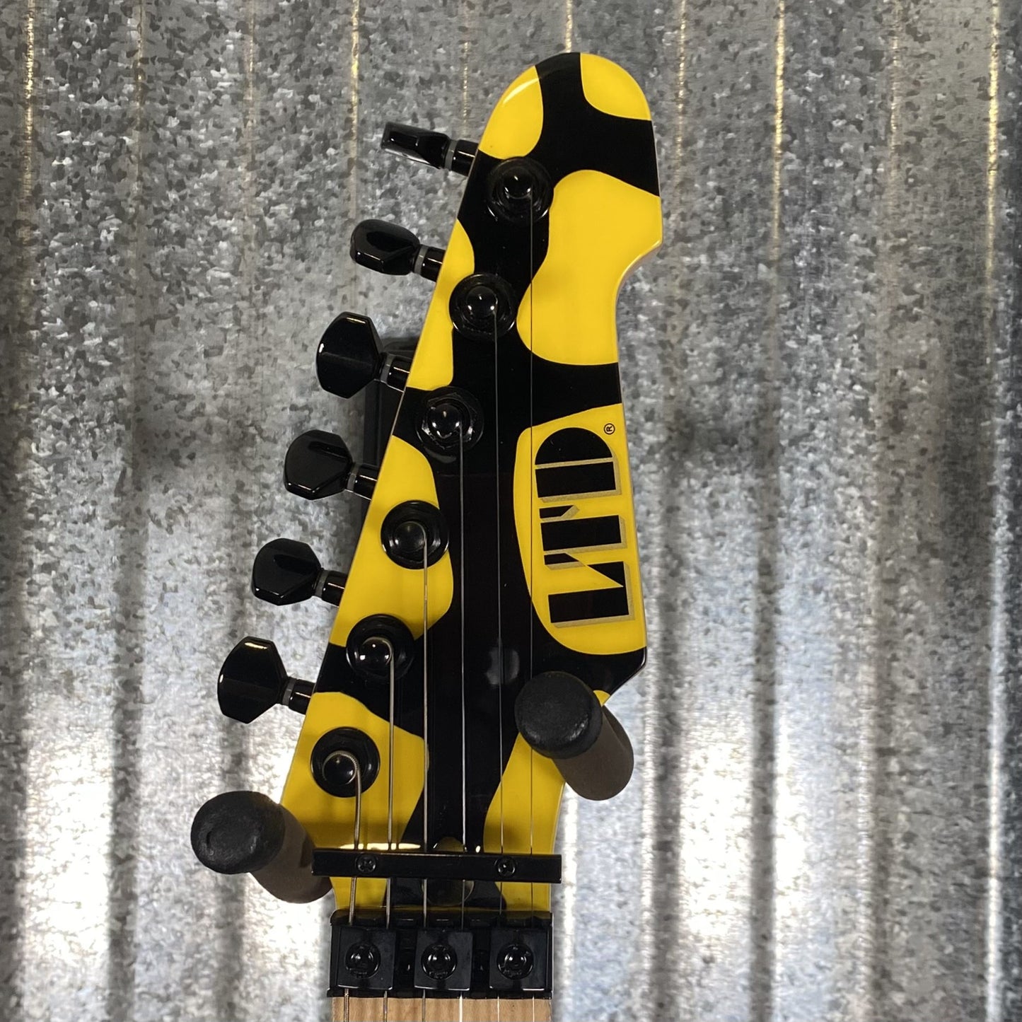 ESP LTD GL-200MT George Lynch Yellow Tiger Stripe Graphic Guitar LGL200MT #0131 Used