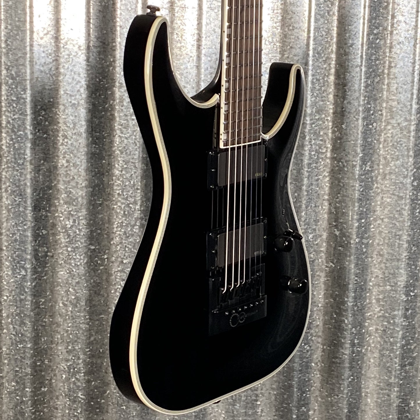 ESP LTD MH-1007 Evertune 7 String Black Guitar MH1007ETBLK #1187 Used