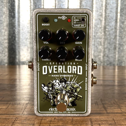 Electro-Harmonix EHX Nano Operation Overlord Overdrive Guitar Effect Pedal Demo