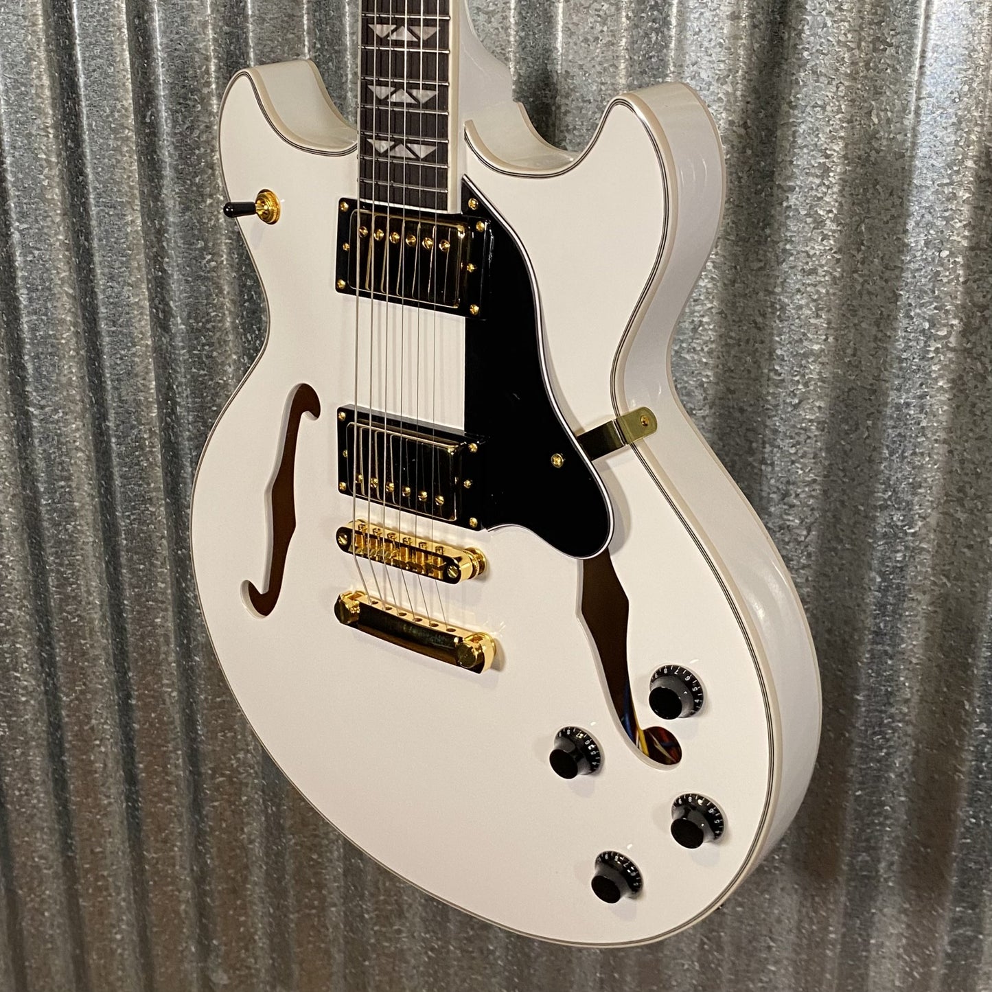 Westcreek Guitars 333 Semi Hollow Body Double Cutaway White #0010 Used