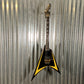 ESP LTD Alexi Laiho Arrowhead SE Black Yellow Pinstripe Guitar & Case USED #1378