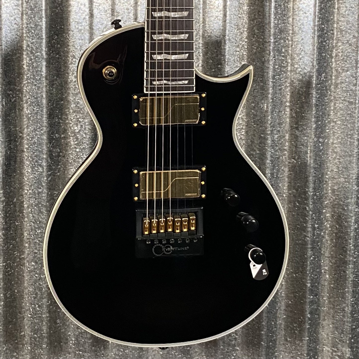ESP LTD EC-1007B Evertune Baritone 7 String Black Guitar EC1007BETBLK #1094 Used