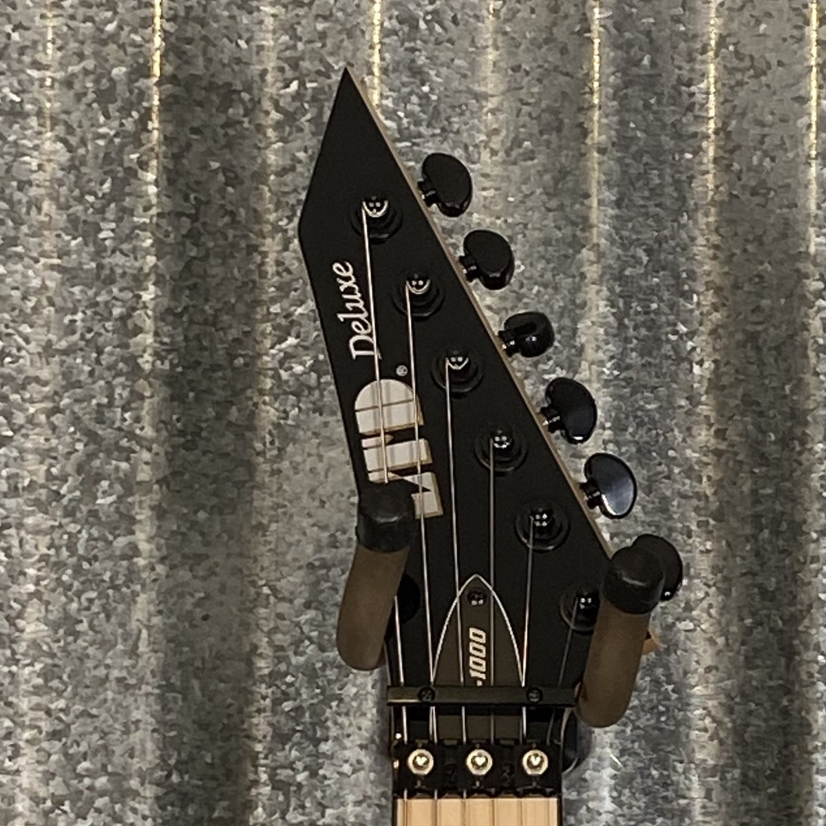 ESP LTD M-1000 Maple Floyd Rose Fluence Black Guitar LM1000MBLK #1256 Used
