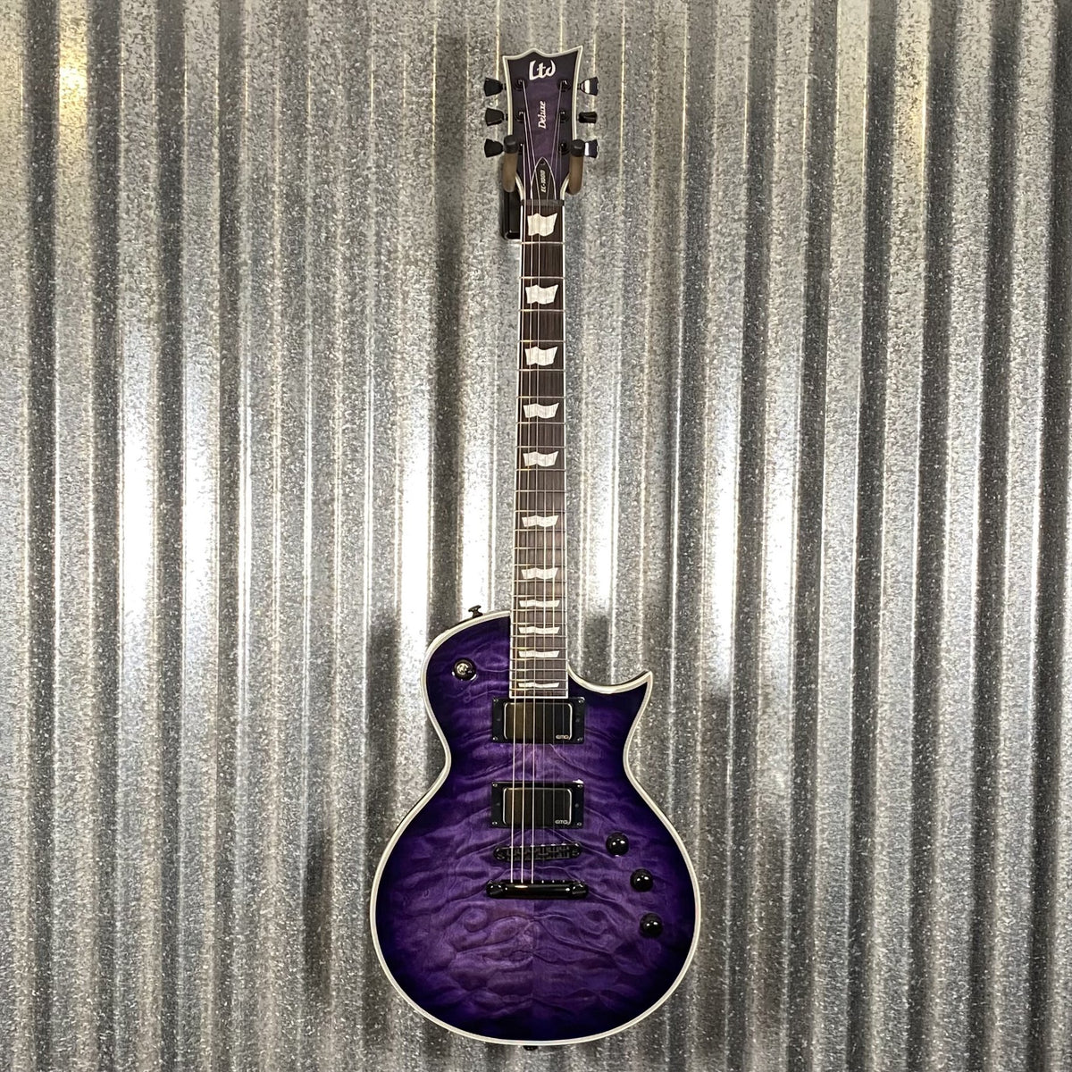 ESP LTD EC-1000 See Thru Purple Sunburst Guitar EC1000QMSTPSB #0866 Used
