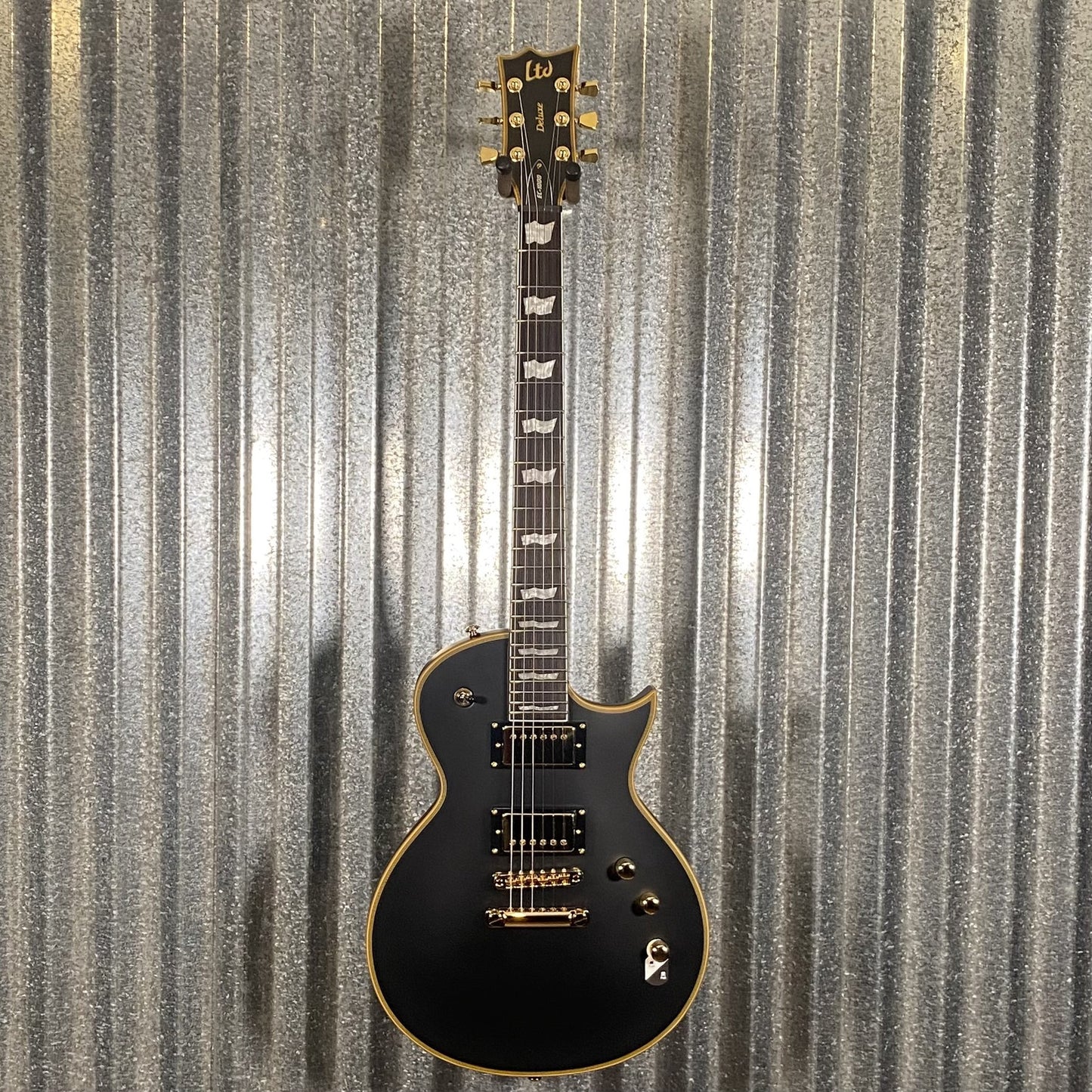 ESP LTD EC-1000 Vintage Black Seymour Duncan Guitar & Case #0674 Used