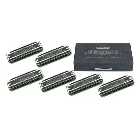 Suzuki MR-250 Bluesmaster 6 Harminica Set G A Bb C D F & Case MR-250-S
