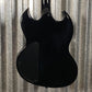 Westcreek Guitars Racer SG Offset Style Black Red Stripe #0013 Used