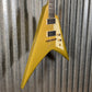 ESP LTD KH-V Kirk Hammett V Gold Sparkle EMG Guitar & Case #0961 Used