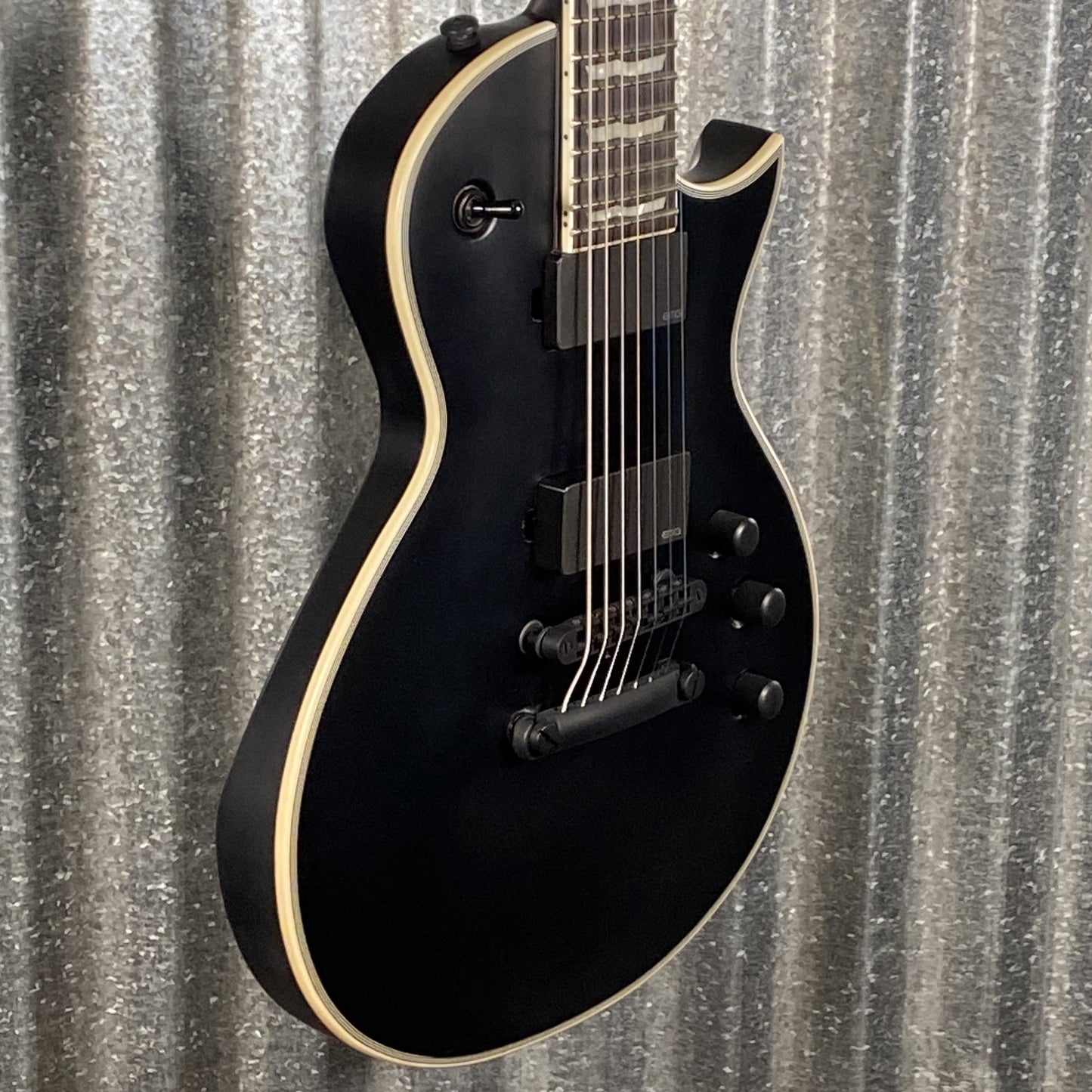 ESP LTD EC-407 7 String Black Satin Guitar EC407BLKS #0794 Used