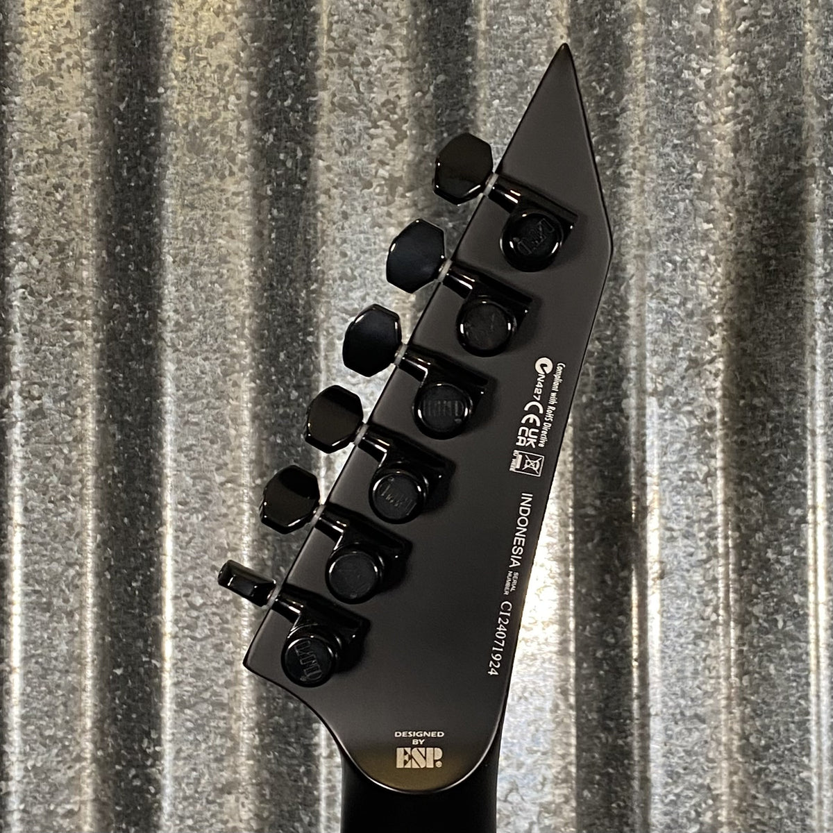 ESP LTD M-HT Black Metal Hard Tail Black Satin Guitar MHTBKMBLKS #1924 Used