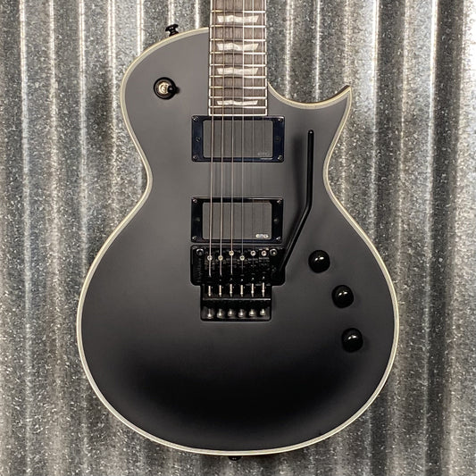 ESP LTD EC-1000 FR Floyd Rose Black Satin EMG Guitar EC1000FRBLKS #0758 Used