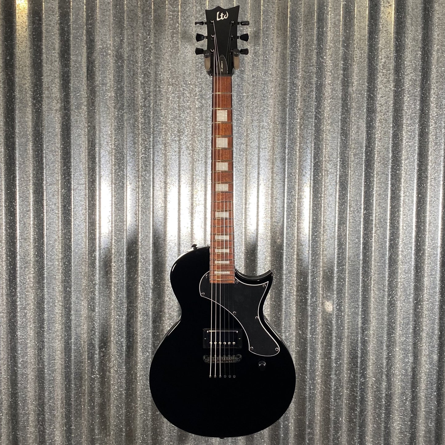 ESP LTD EC-201 Flat Top Black Guitar EC201FTBLK #0298 Used