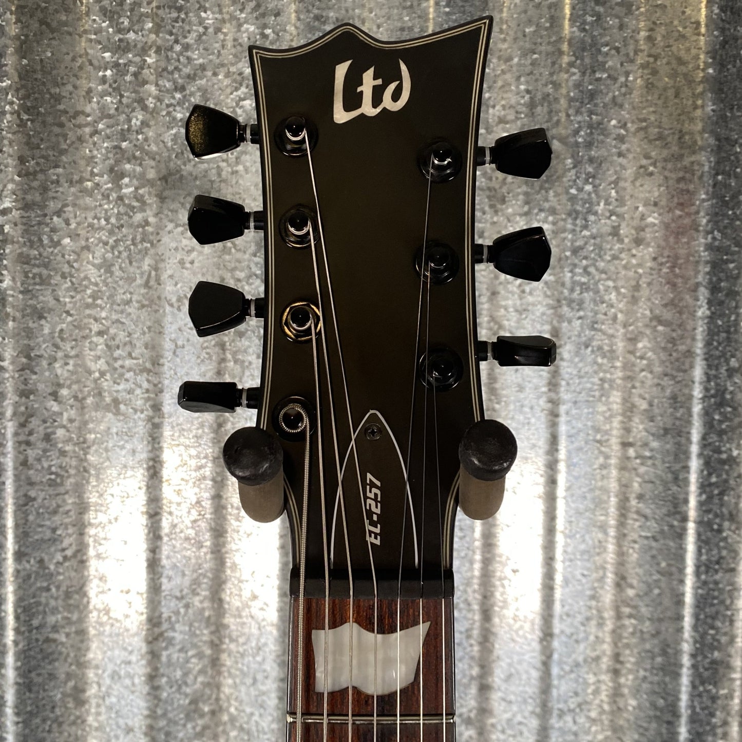 ESP LTD EC-257 7 String Black Satin Guitar EC257BLKS #1494 Used