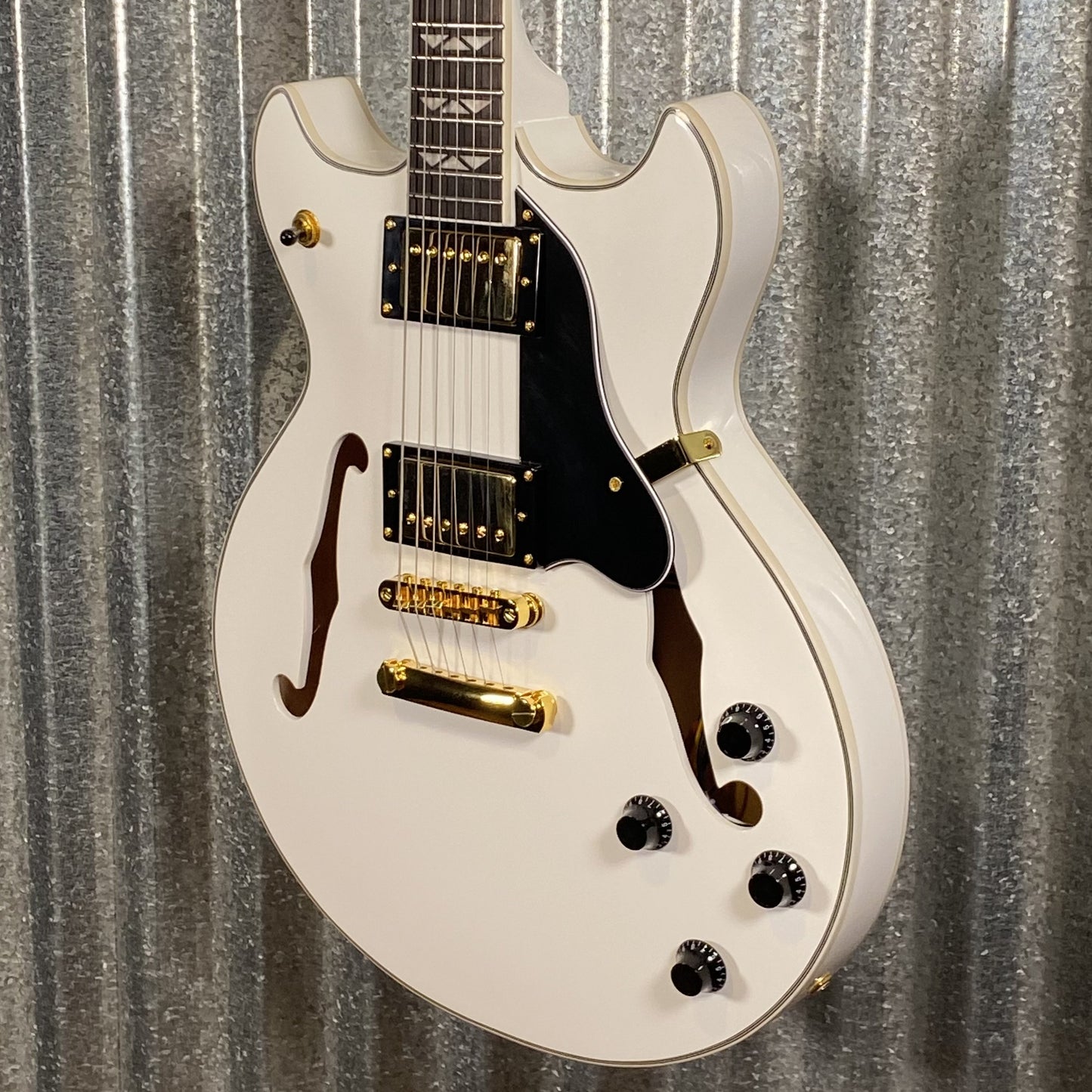 Westcreek Guitars 333 Semi Hollow Body Double Cutaway White #0011 Used