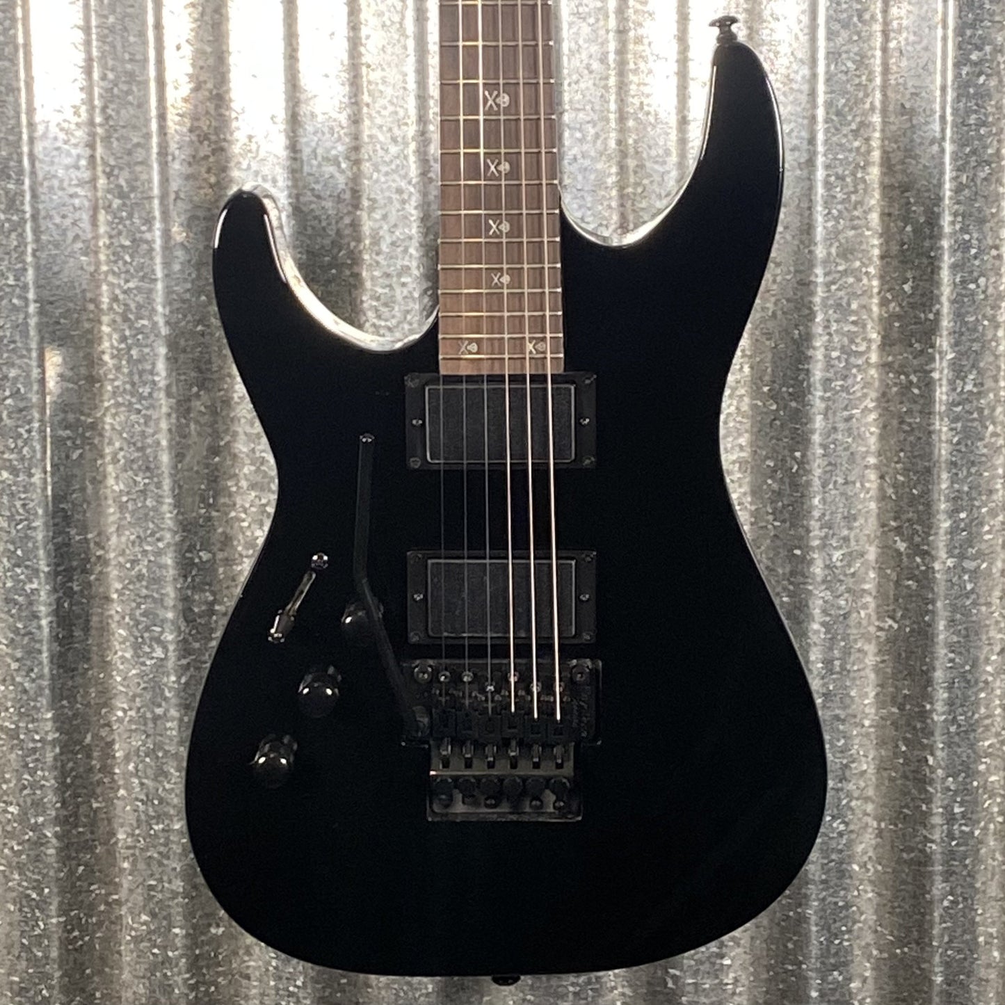 ESP LTD KH-202 Kirk Hammett Signature Gloss Black Left Hand Guitar LKH202LH #1323 Used