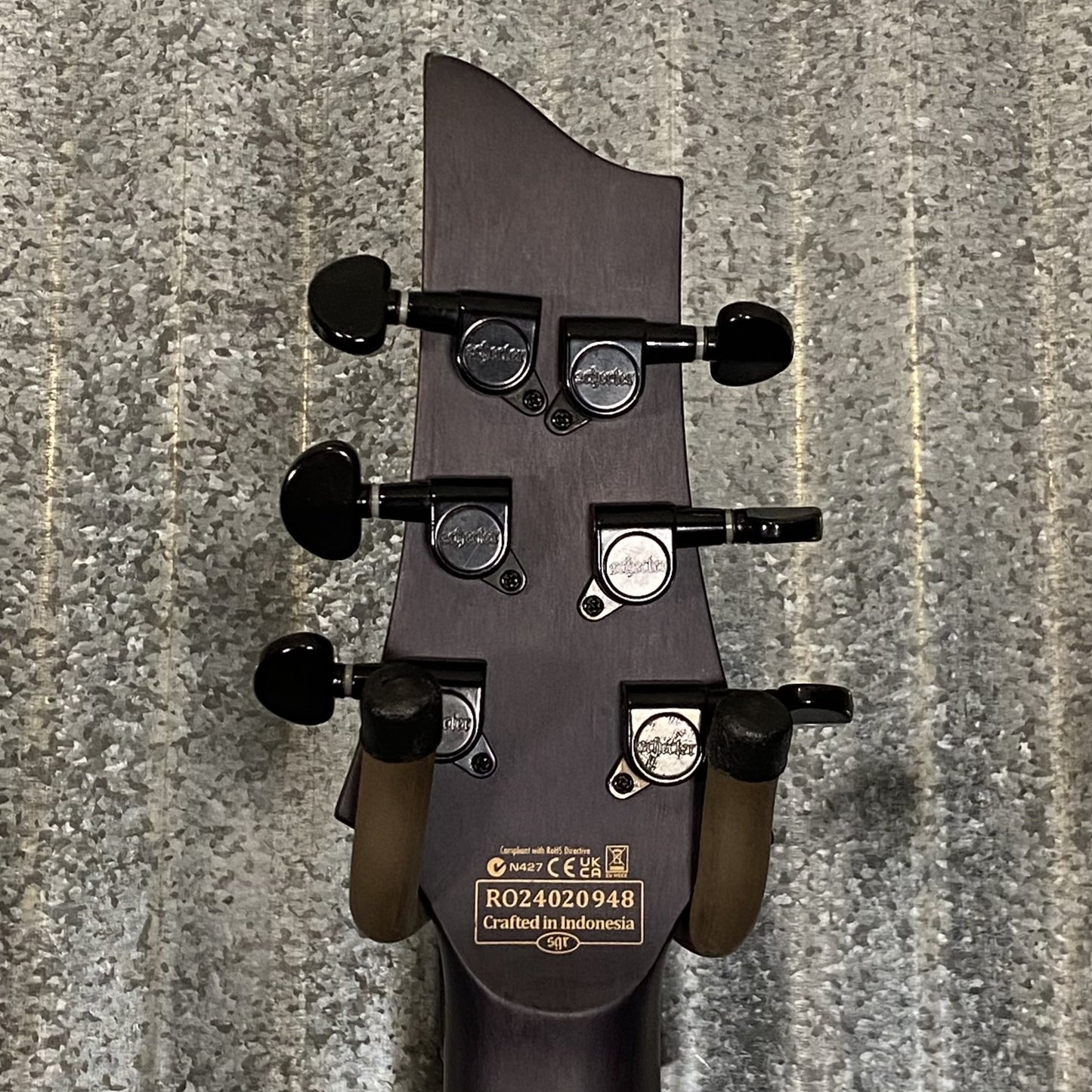 Schecter Omen Elite 6 Charcoal Guitar & Case #0948 Used