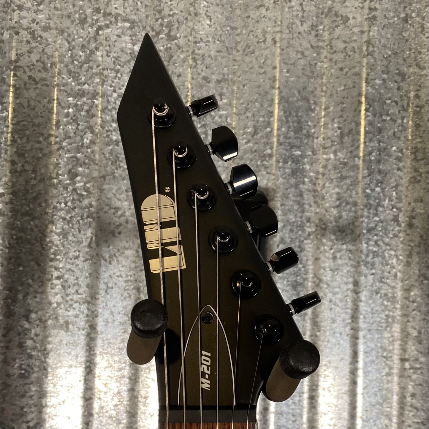 ESP LTD M-201HT Hard Tail Black Satin Guitar M201HTBLKS #7202 Used