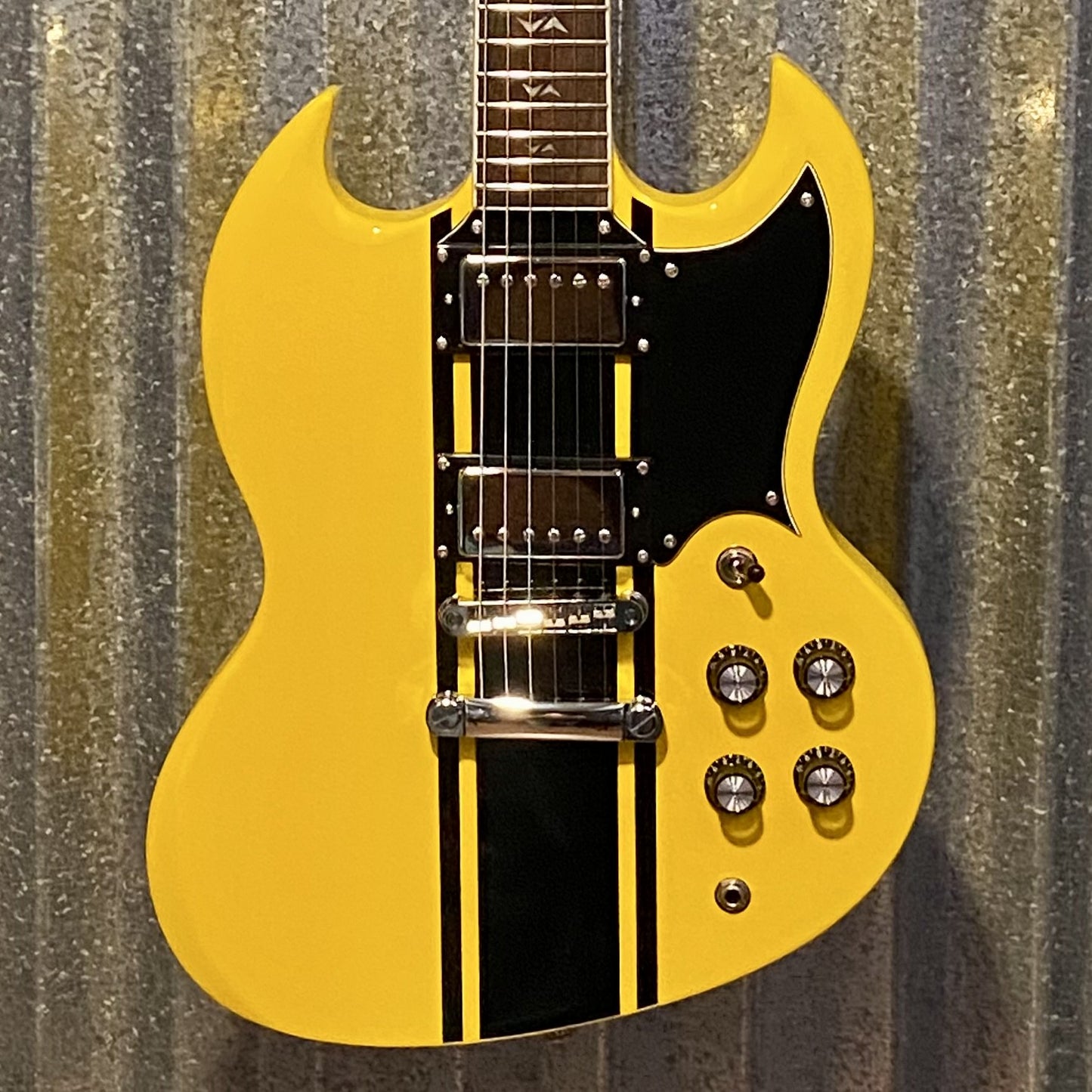Westcreek Guitars Racer SG Offset Style Bumble-B Yellow #0036 Used