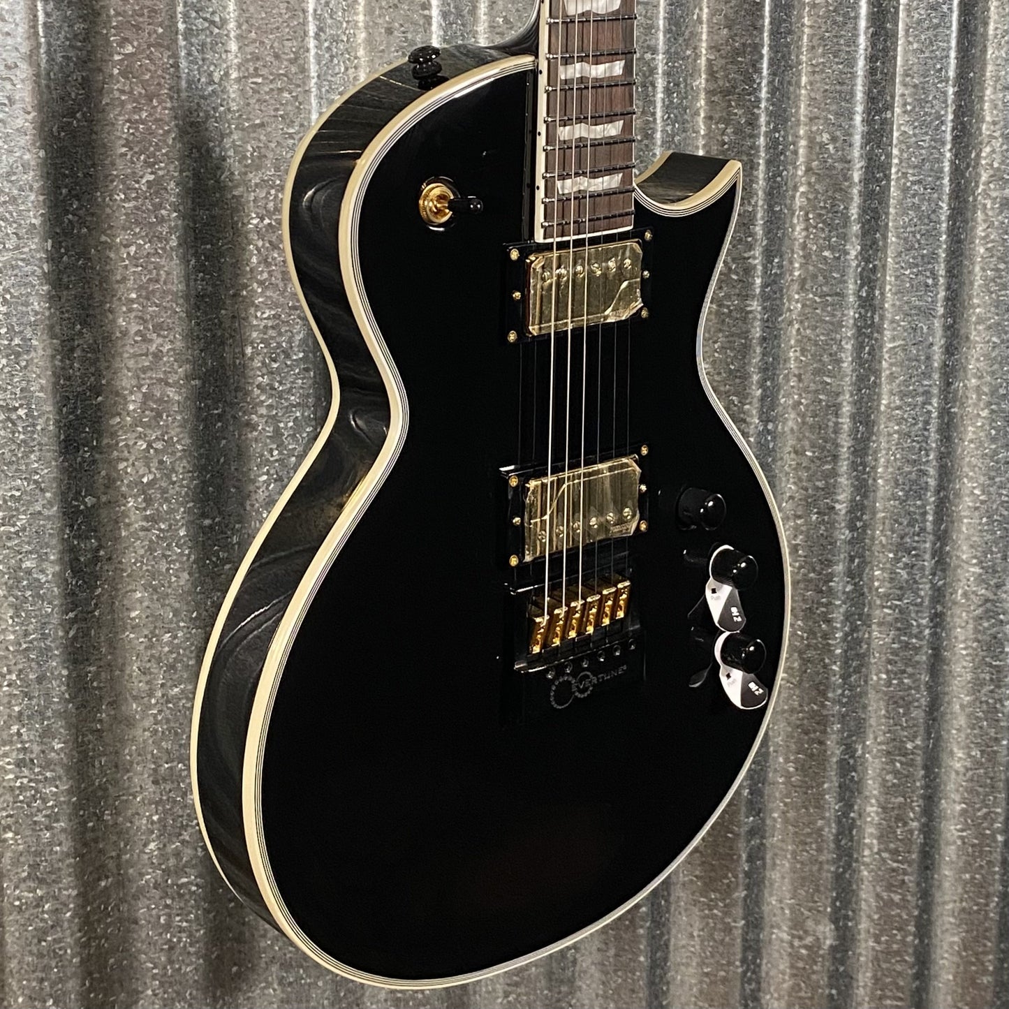 ESP LTD EC-1000T CMT Evertune Black Guitar EC1000TCTMETBLK #2223 Used