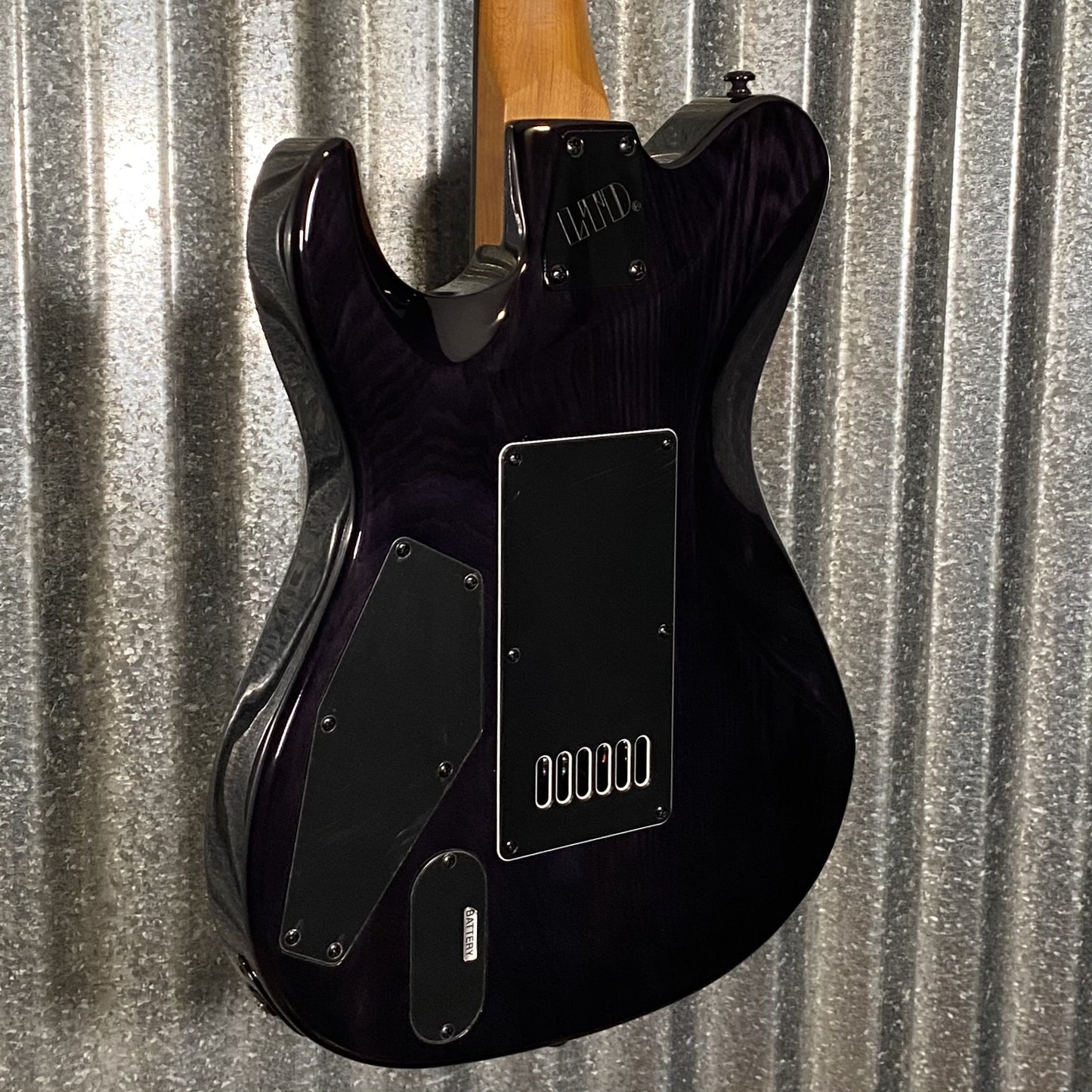 ESP LTD TH-1000 Evertune See Thru Black Sunburst Guitar & Case #1105 Used