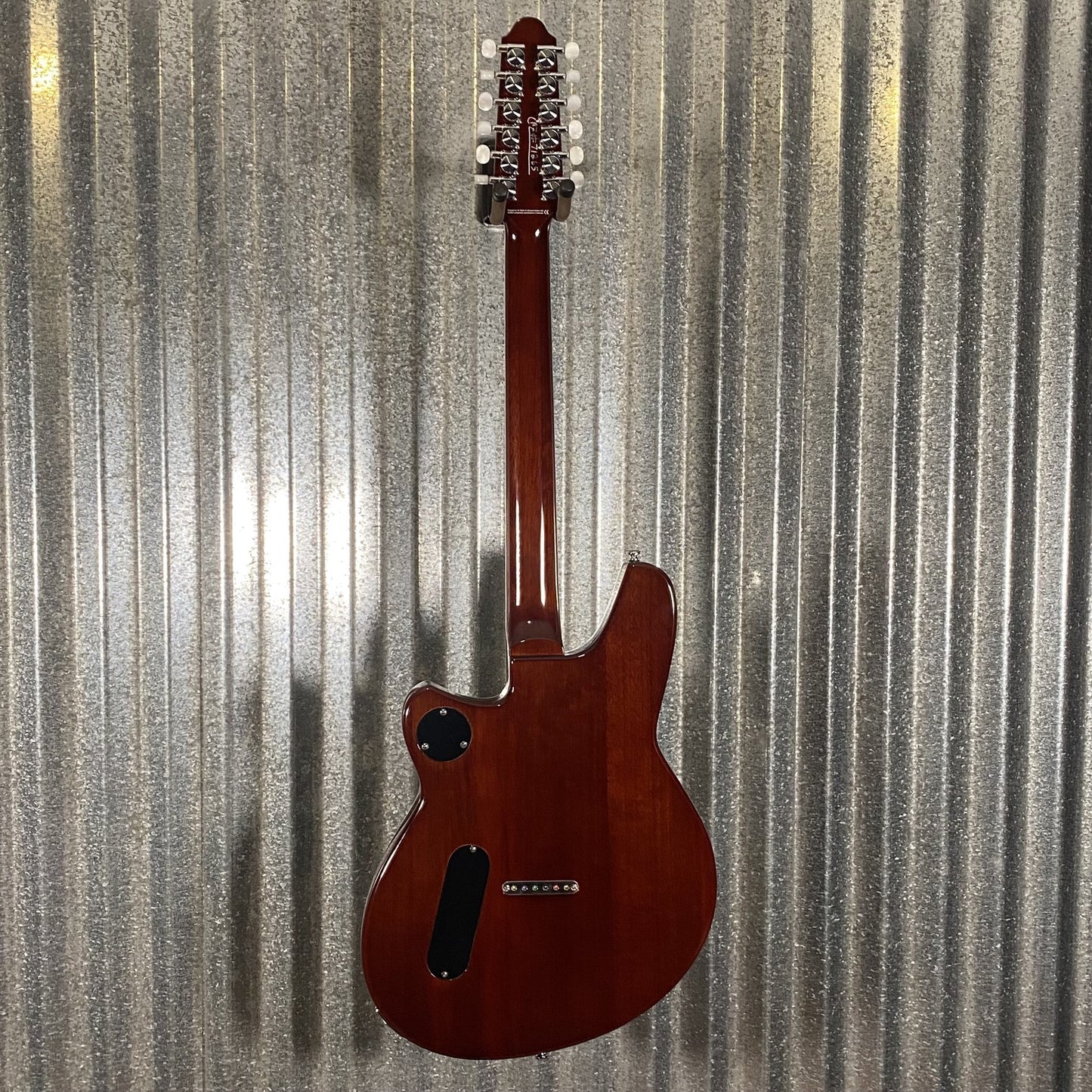 Reverend Airwave 12 String Black Sparkle Semi Hollow Guitar #71265