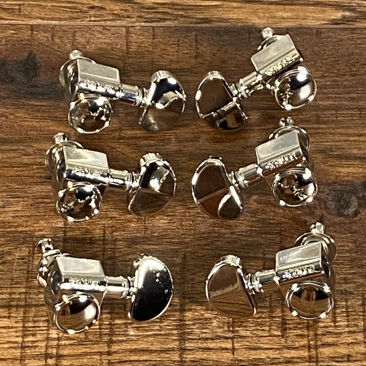 Grover 102 Rotomatics 3+3 Tuning Machine Set Nickel Used