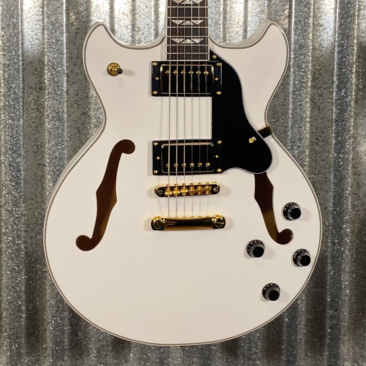 Westcreek Guitars 333 Semi Hollow Body Double Cutaway White #0123 Used