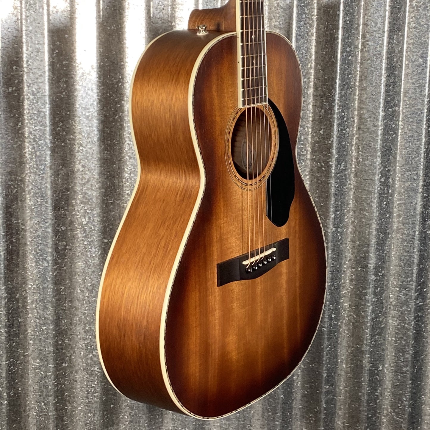 Fender PS-220E Paramount Parlor Acoustic Electric Mahogany Aged Cognac Burst & Case #3169 Used