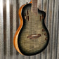 Ortega RTPG-LS1 Charcoal Burst Thinline Nylon Acoustic Electric Guitar & Bag #0234 Blem