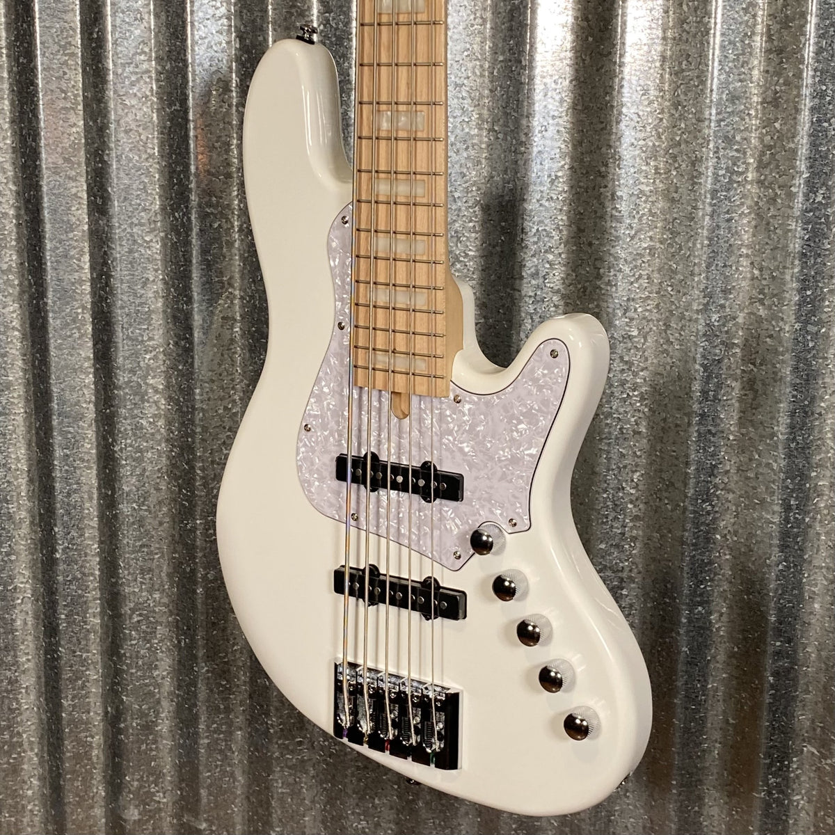 Cort Elrick NJS 5 String Bass White & Bag NJS5WHT #5121