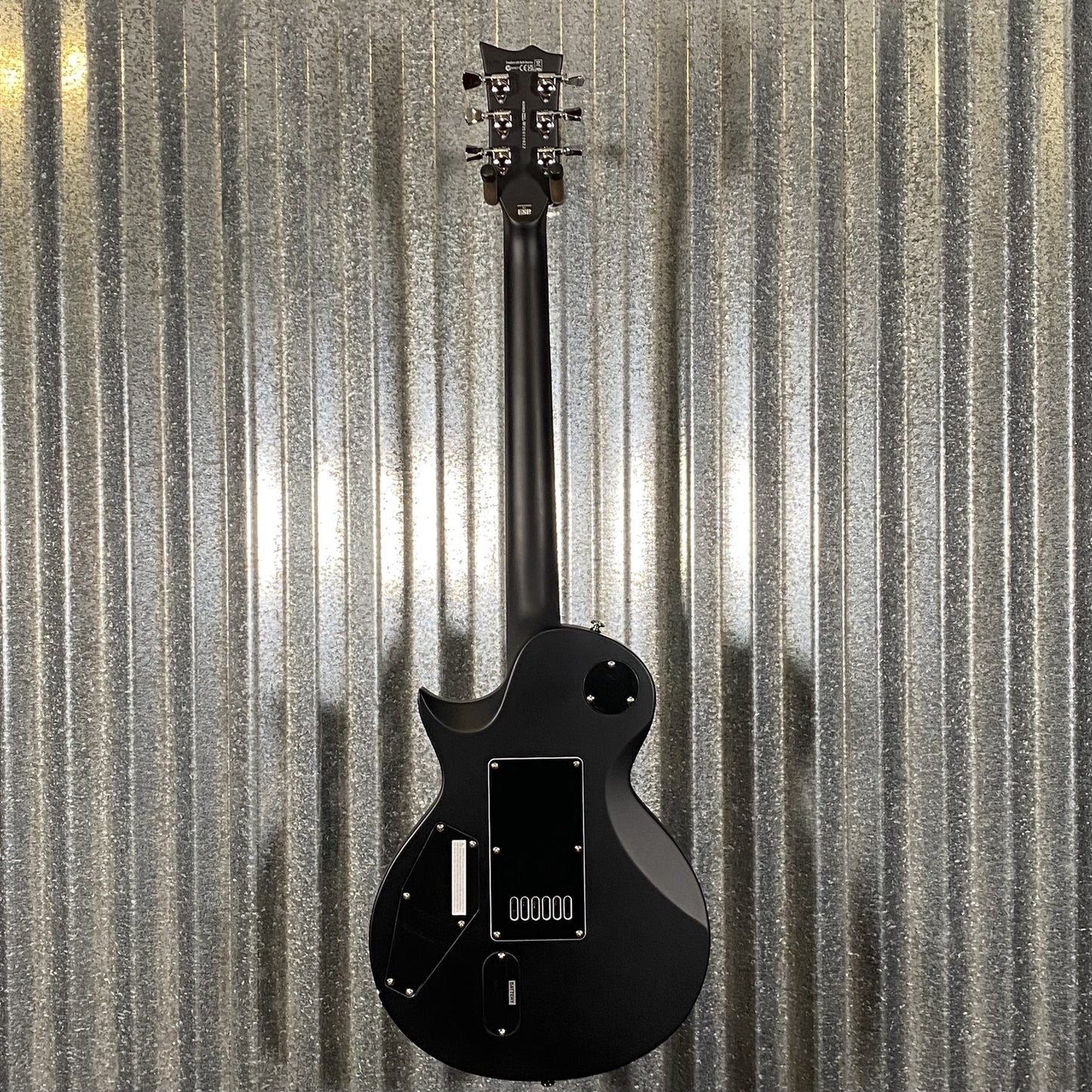 ESP LTD EC-1000 ET Evertune Bold Binding Black Guitar & Case #0622 Used
