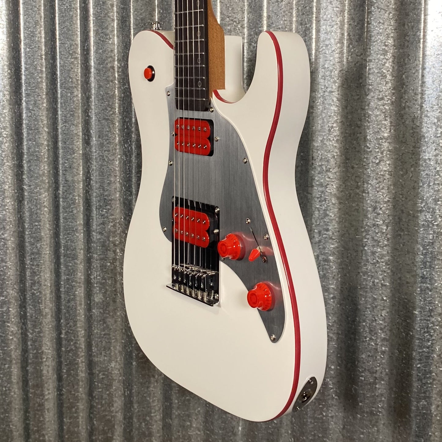 Westcreek Guitars TT-50KS T Style Dual Humbucker Guitar White #0053 Used