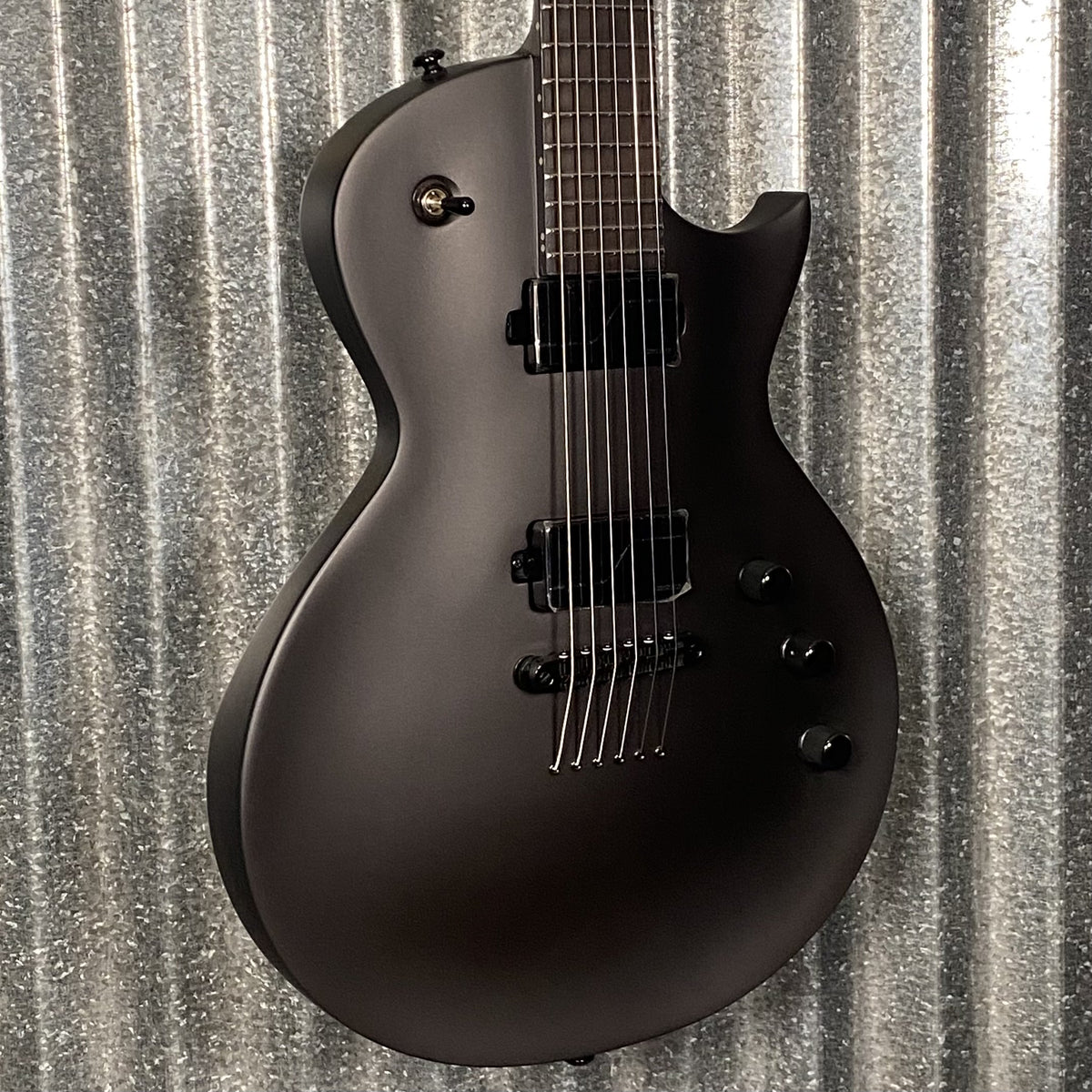 ESP LTD EC-1000 Baritone Charcoal Metallic Satin Guitar EC1000BCHMS #0723 Used