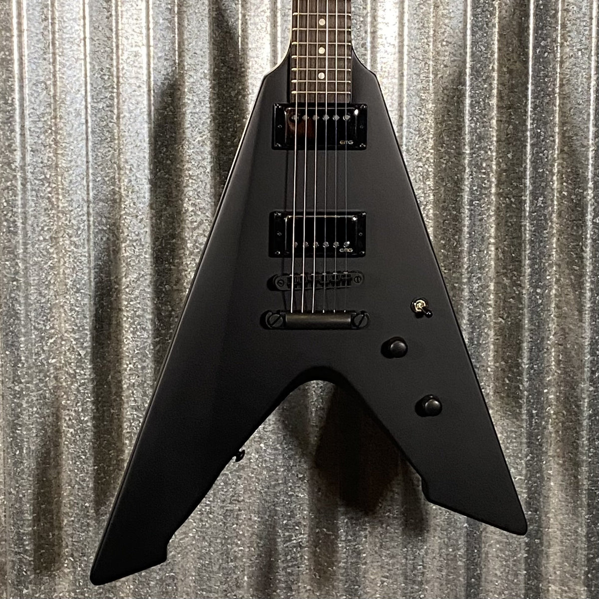 ESP LTD Vulture James Hetfield Black Satin Guitar & Case #0887 Used