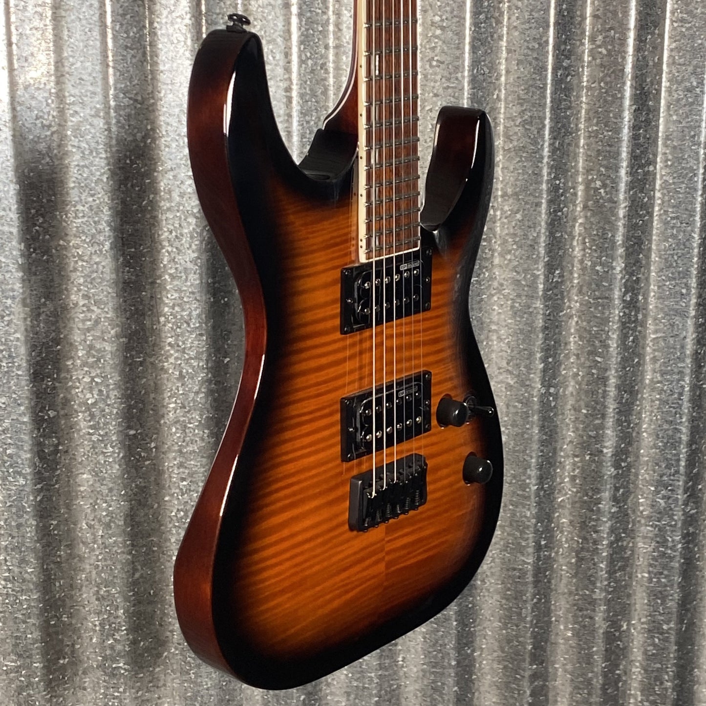 ESP LTD H-200 Flame Top Dark Brown Sunburst Guitar H200FMDBSB #1683 Used